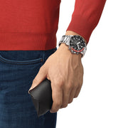 Tissot T1204171105101 Seastar 1000 Chronograph  Black Dial  Stainless Steel  Men's Watch - mzwatcheslk srilanka